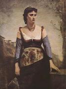 Jean Baptiste Camille  Corot Agostina (mk09) Spain oil painting reproduction